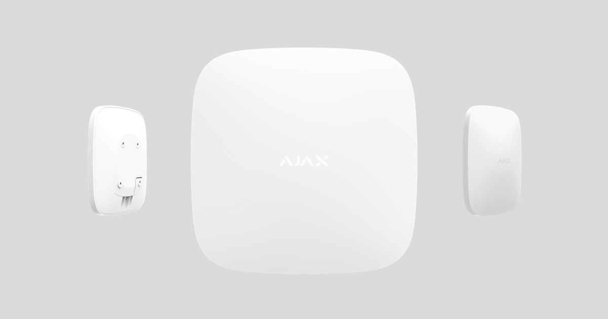 Kit de alarma inalámbrica Ajax con Hub2 más unidad de control WI
