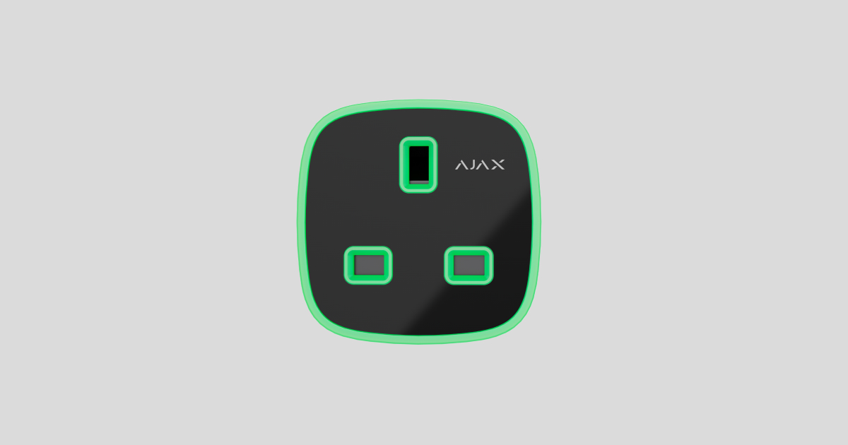 AJAX Socket - Prise commandée avec mesure de consommation et détection de  coupure de courant 